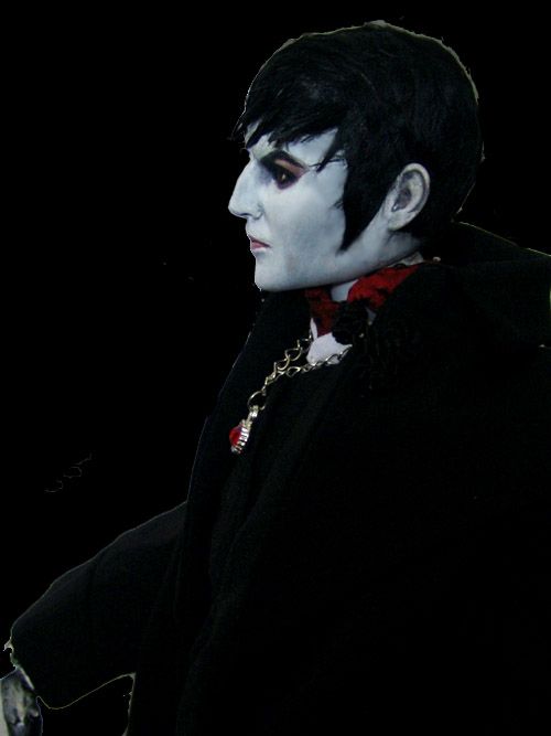 Barnabas Collins Inspired Dark Shadows Portrait Doll Repaint by Laurie 