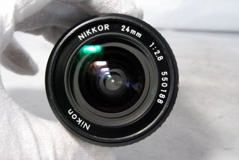 Nikon 24mm f2.8 lens Nikkor AI manual focus prime wide angle  