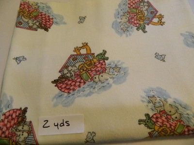 12+ yds Lot Cotton Flannel Fabric Juvenile Children Nursery Bright 