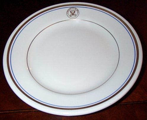 Set (4) Homer Laughlin Restaurant China US NAVY Salad Plates MADE IN 