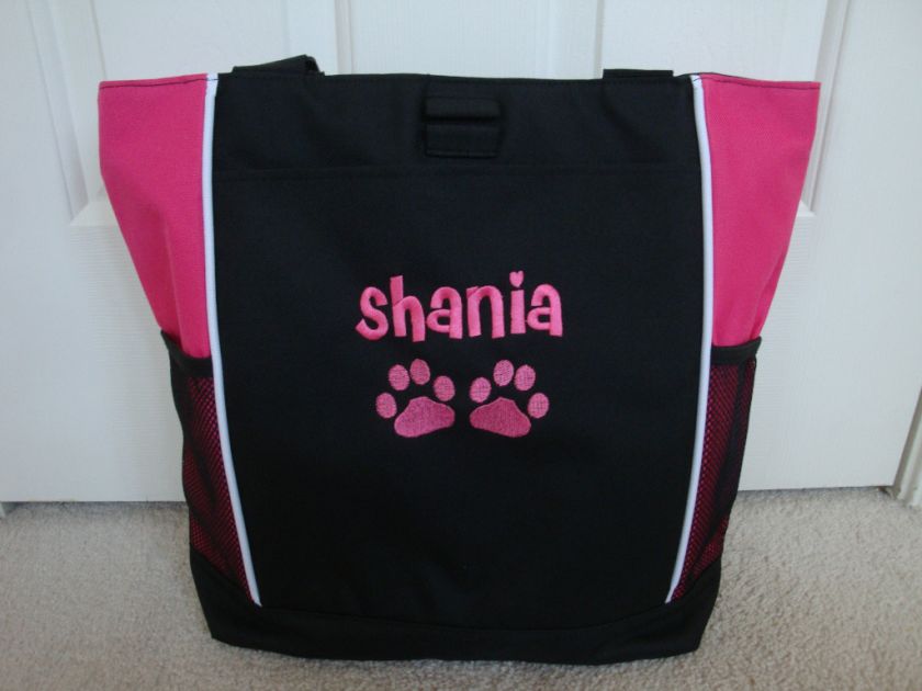 TOTE BAG Personalized Paw Prints Dog Puppy Veterinary  