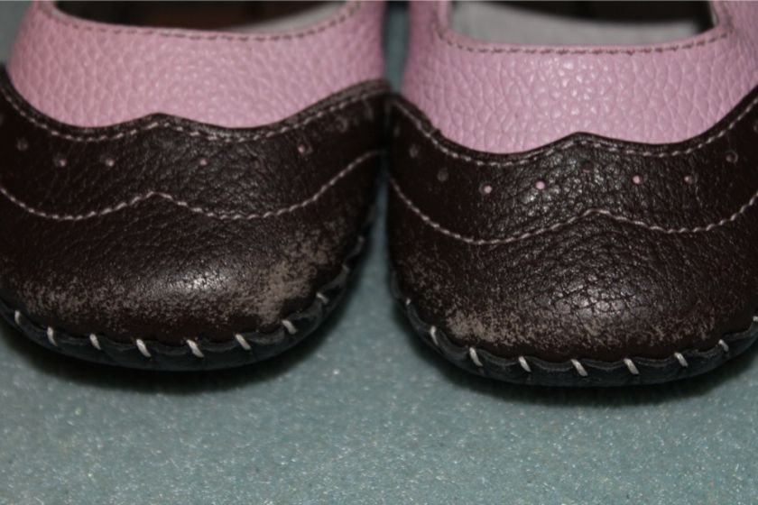 Pediped Baby pink leather Sydney Crib Shoes 6 12 months  