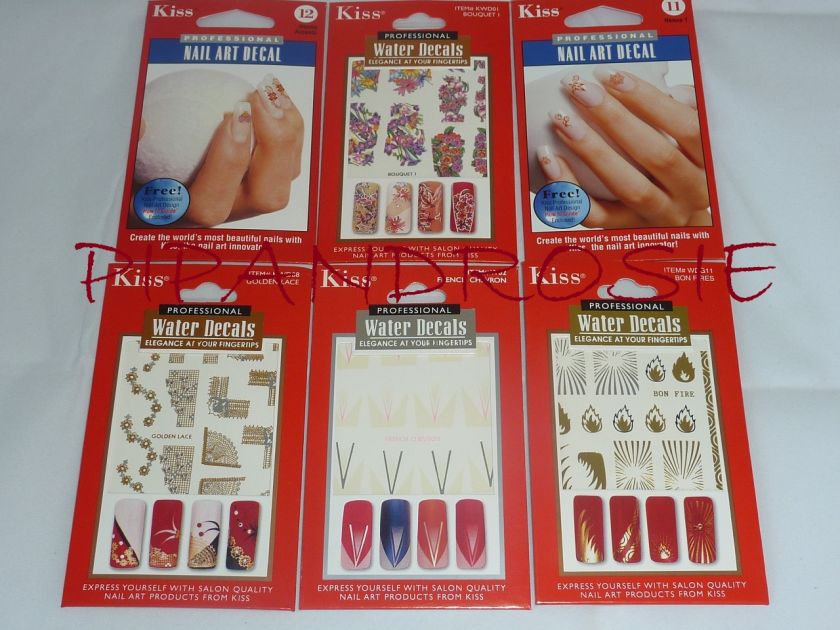   PROFESSIONAL WATER DECALS NAIL ART TRANSFERS NEW MORE IN SHOP  