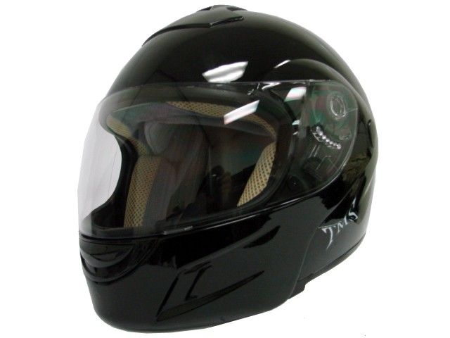 XL~ Modular Flip Up Motorcycle Full Face Helmet Black  
