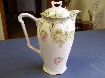 Vintage Three Crown China Rare Rose Pattern Tea Pot  