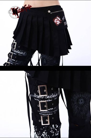 Japan punk unisex goth NF lolita pants trousers skirt  