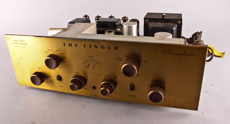 Vintage 1959 The Fisher Model X 101 ST Tube Stereo Master Control 