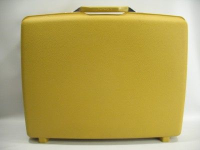 Samsonite Montbello II 2 Hard Shell Suitcase vtg Yellow  