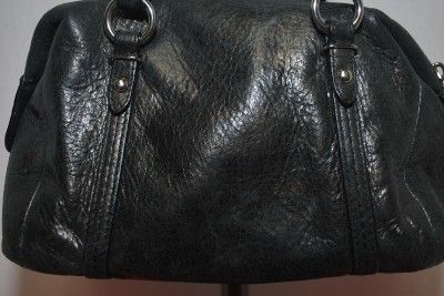 Coach 45524 Black Leather Metallic Small Julia Satchel Bag  
