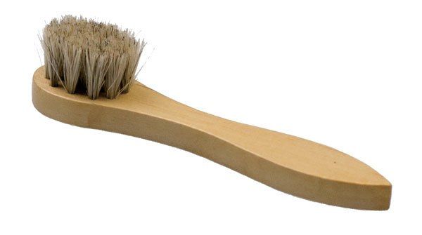 the shoe polish applicator brush is 100 % genuine horsehair