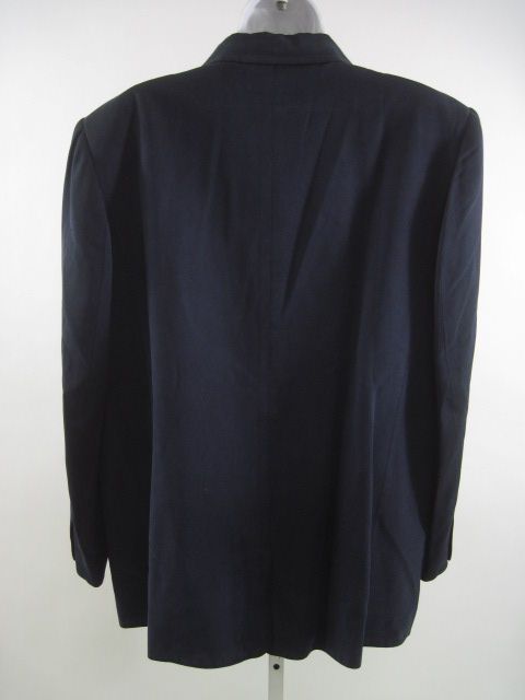 TRACY REESE FOR MAGASCHONI Navy Silk Blazer Jacket 12  