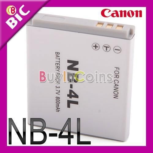 NB 4L NB4L Battery for Canon PowerShot SD400 SD430 TX1  