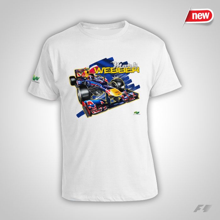 Mark Webber Webbo F1 Champion T Shirt Shirt  