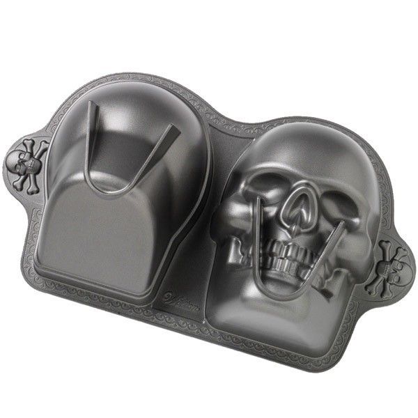 Wilton 3D Cake Decorating Supplies Pan Mold Skull Head  