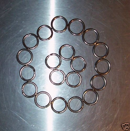 20 STAINLESS STEEL O RINGS bird toy parts parrots craft  