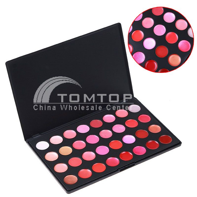 32 Color Professional Cosmetic Lip Lipsticks Gloss Palette Makeup Set 